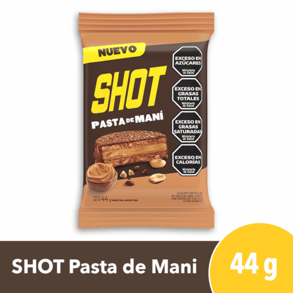Alfajor SHOT Pasta de Maní 44g SHOT Pasta de Maní 44g